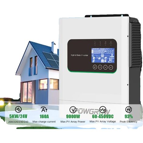 DC/AC-Wechselrichter, 3,6 kW Leistung, 94 % Wirkungsgrad, 5 kW – 24 V – WLAN (1/2)