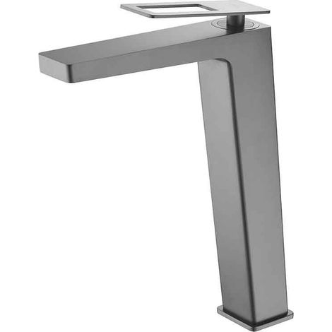 Grifo Lavabo Alto Negro Mate Serie Suecia IMEX (1/2)