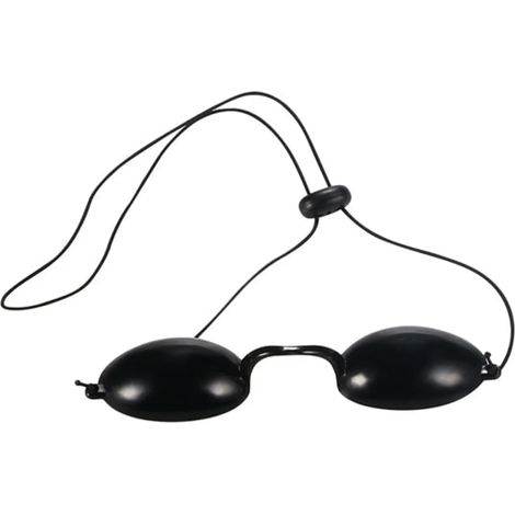 Lunettes de sécurité flexibles pour solarium, lunettes de protection UV, lunettes de sécurité noires portables (1/5)
