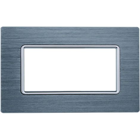 ETTROIT MT86611 6P Aluminiumplatte Goldfarbe Kompatibel mit Bticino Matix (1/2)