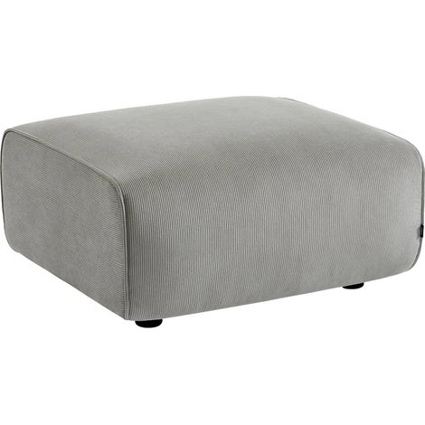 sweeek - Sitzhocker, Fußhocker mit Cordbezug für 2-Sitzer-Sofa Wallas