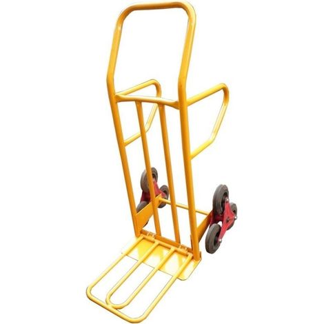 Carrello portapacchi in acciaio con sistema rotante per trasporto su scale portata massima 250 Kg