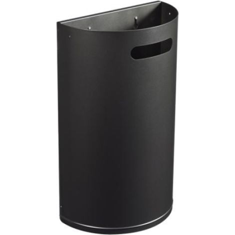 Corbeille décrochable murale Arkea essentiel - 40l - gris manganèse (1/3)