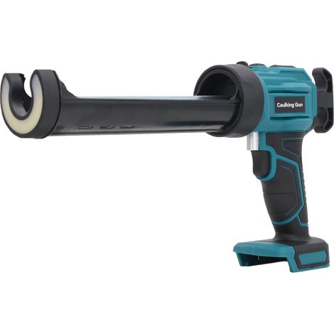 Pistolet à mastic sans fil, 4 vitesses, alimenté par batterie, rechargeable, avec lampe LED, compatible avec les batteries Makita,bleu