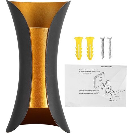 Applique a LED – impermeabile – per esterni/interni, corridoio – soggiorno – lampada da parete (1/5)