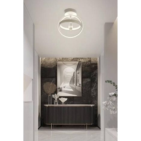 TrAdE Shop Traesio - Lampadario Led 22w Cerchio Plafoniera Pendente Soffitto Luce 4000k 3000k 6500k Pn-02b - -Bianco Naturale -