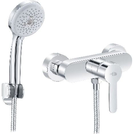 MISCELATORE MONOCOMANDO ESTERNO DOCCIA SERIE IOLE Cromo