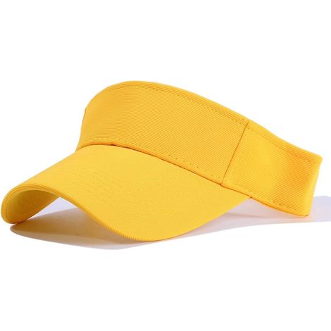 Visière Femme - 1 Pièce - Tissu Respirant - Protection UV Et Queue De Cheval - Golf Tennis Plage - Taille Unique (1/5)