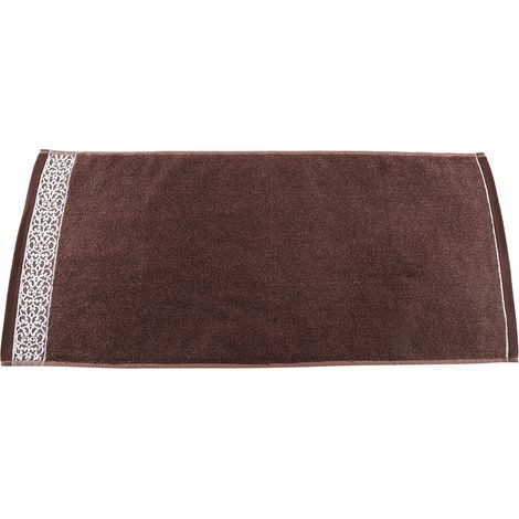 Serviette De Visage - Coton 100% - Absorbante Et Séchage Rapide - Pour Maison Hôtel Salon - Marron (1/5)