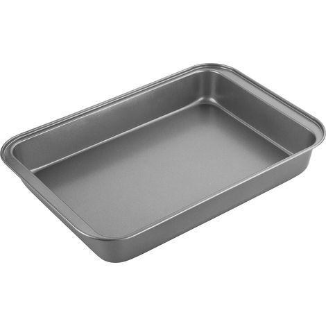 1 Plaque à four profonde, Acier carbone, Revêtement antiadhésif, 36,5 x 24,3 x 5 cm, Cuisson viandes légumes (1/5)