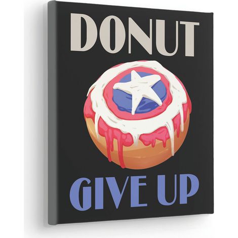 Komar Canvasbild Donut give up - 30 x 30 cm - Bild auf Keilrahmen (1/2)