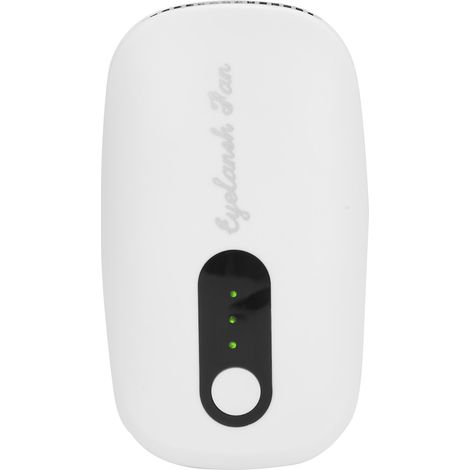 Mini sèche-cheveux pour cils, rechargeable par USB, pour la pose d'extensions de cils et de colle (blanc). (1/5)