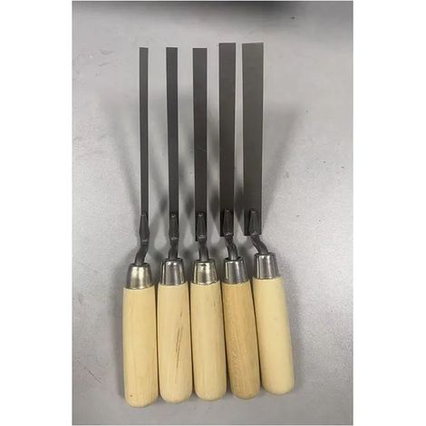 Ensemble de 5 truelles à jointure à manche en bois KYCOR