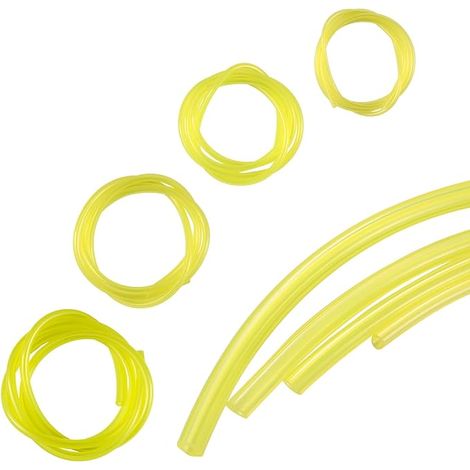 Lot de 4 tuyaux de carburant de 1 m - 2 mm ID x 3,5 mm, 2,5 mm ID x 5 mm, 3 mm ID x 6 mm - Tuyau de carburant pour tronçonneuse, débroussailleuse, débroussailleuse, débroussailleuse, tondeuse à gazon (1/4)