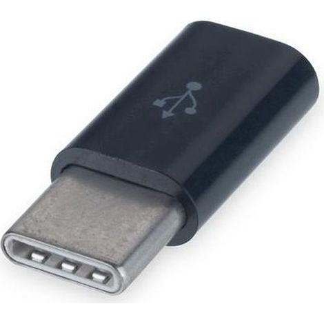 Adaptateur Micro USB vers USB-C - Noir - 1 pièce - Convertisseur (1/4)