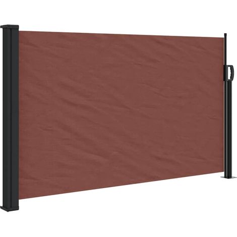 Maison Exclusive - Seitenmarkise Ausziehbar Braun 117x300 cm (1/5)