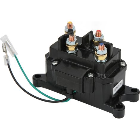 Relais/contacteur solénoïde de treuil électrique 12 V 250 A pour remorque de bateau, UTV, VTT ou camionnette de 3 500 à 4 500 lb (1/5)