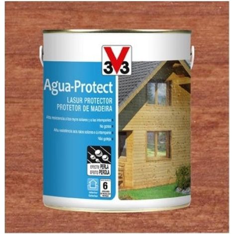 Lasur agua protect satinado v33 750 ml sapeli