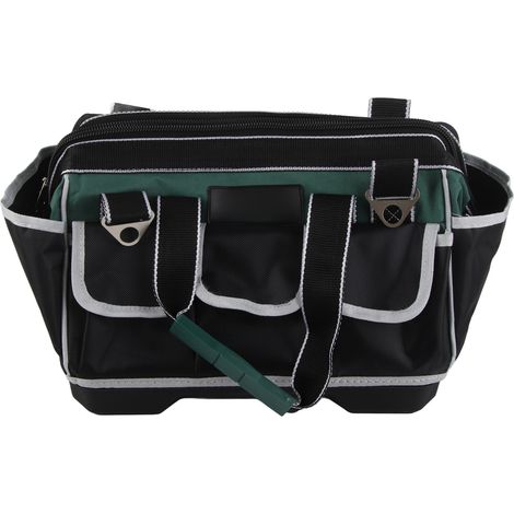 Sac à outils à fond en plastique, organisateur de rangement de grande capacité, électricien charpentier (1/5)