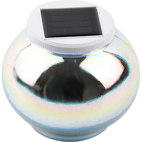 Lámpara solar 3D con forma de estrella, resistente al agua IP55, iluminación exterior de colores (blanco degradado). (1/5)