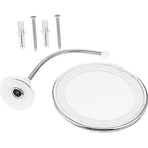Miroir cosmétique LED 20 cm pour la salle bain et les voyage (1/5)