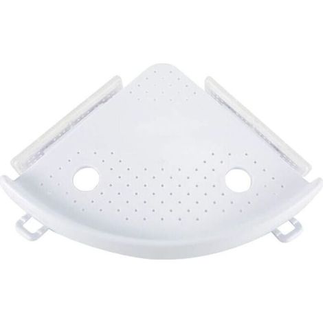 étagère d\'angle de salle de bain Caddy de Douche à ventouse de bain de stockage de support mural d\'angle Shampooing Douche de cuisine support de rangement organiseur
