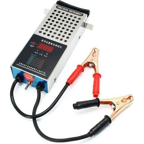TrAdE Shop Traesio - Tester Portatile Per Controllo Batteria Auto Moto Da 125 Amp A 6v E 12v Con Cavi - (1/5)