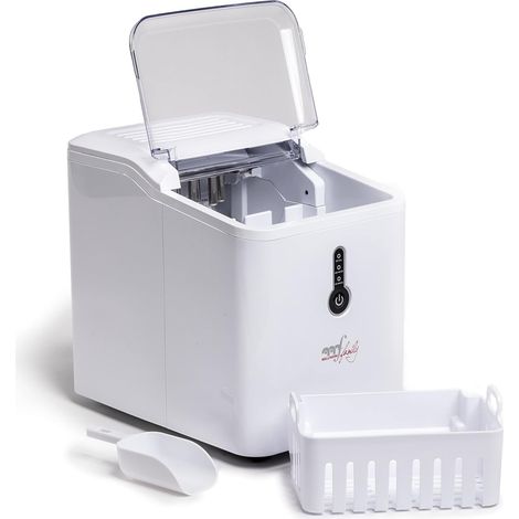 Melchioni CUBIK Eingebauter/freistehender Eiswürfelbereiter 12 kg/24h 120 W Weiß (1/5)