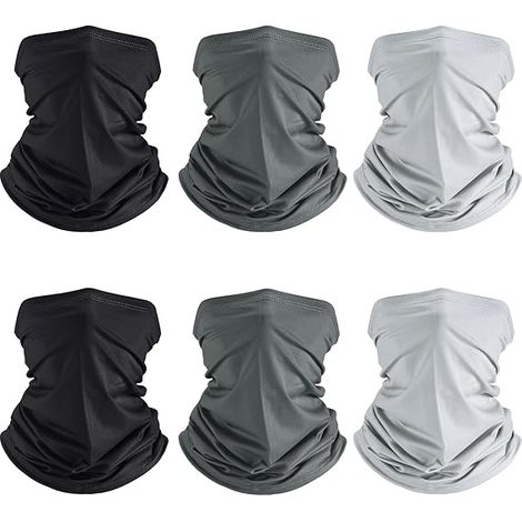 Set estivo da 6 pezzi con protezione UV, scaldacollo rinfrescante, maschera per il viso, sciarpa, protezione solare e foulard traspirante.