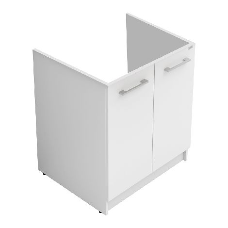 MOBILE SOTTOLAVATOIO REVINE BIANCO CON ASSE- Bianco - LxPxH 61x50x81 cm- DOLOM- pezzi 1