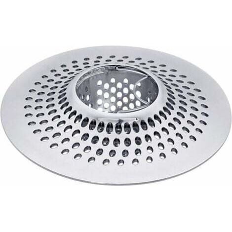 Haarfilter aus Edelstahl für Badewanne und Dusche.