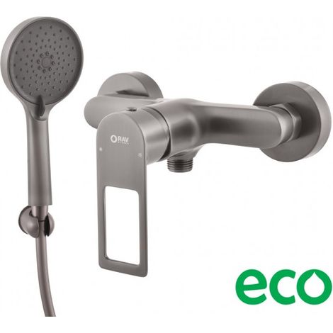 Mitigeur douche NIL en laiton métal gris-Gris-Gris-- (1/5)