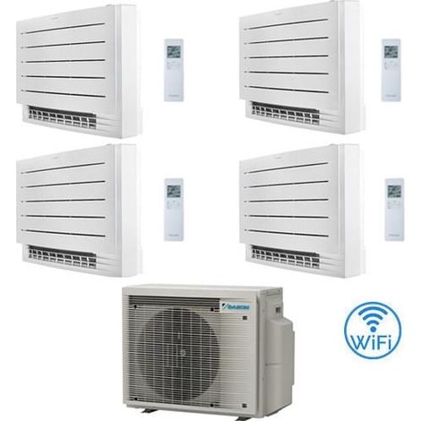 Climatizzatore GARANZIA ITALIA Daikin Serie FVXM-A Console Pavimento Perfera WiFi R32 Quadri Split Inverter 9000 + 9000 + 9000 + 12000 BTU con U.E. 4MXM68A9 Classe A+++/A++ NOVITA' 2024 (1/5)