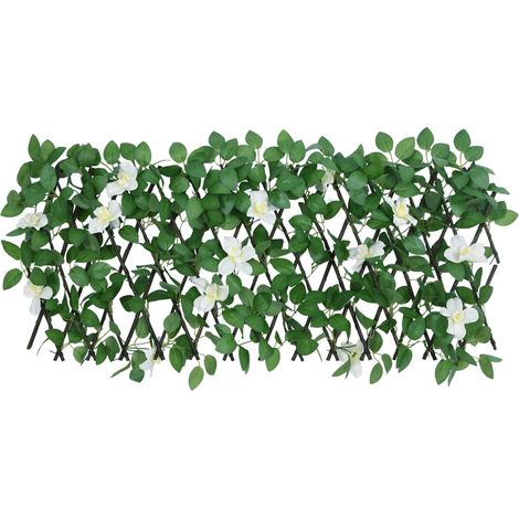 Treillis de lierre artificiel extensible vert 180x30 cm (1/5)