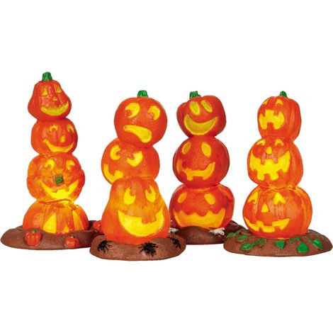 Light-Up Pumpkin Stack, Set Of 4 - LEMAX COD. 34623 (1/2)