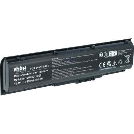 vhbw Akku kompatibel mit HP Omen 17-w216ng, 17-w221ng, 17-w219ng, 17-w218ng, 17-w217ng, 17-w225ng, 17-w223ng Notebook (4400 mAh, 11,1 V, Li-Ion) (1/5)