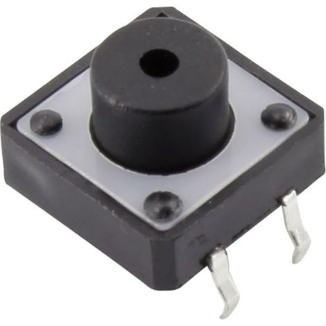 TRU COMPONENTS YST-1103B Drucktaster 12 V/DC 0.05 A 1 x Aus/(Ein) tastend (L x B) 12 mm x 12 mm 1