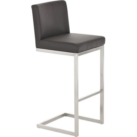 Tabouret de bar Paros en similicuir Marron (1/5)