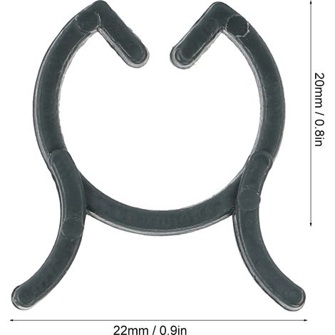 Pinzas para plantas [200 unidades, PP, 20 mm] – Pinzas resistentes para sujetar tallos y flores. (1/5)