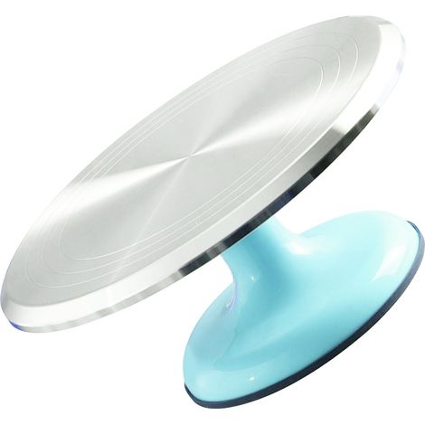 Drehbarer Tortenständer aus Aluminiumlegierung, drehbar, zum Dekorieren, blau (1/5)