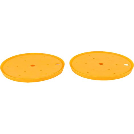 Pot de fleurs rond avec trous de drainage, utilise moins de terreau pour le jardinage intérieur et extérieur, amovible 25,4 cm. (1/5)