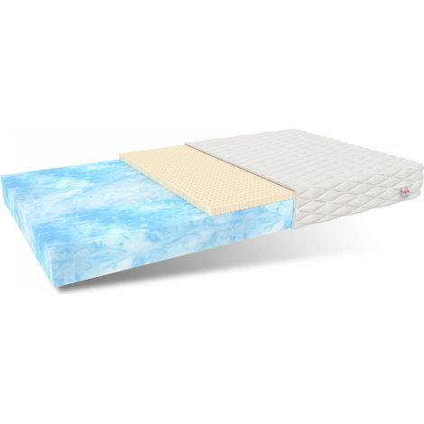 Matratze  90x200 Kaltschaum TOTI H2 H3 19 cm Bio Foam Schaum Latex JERSEY