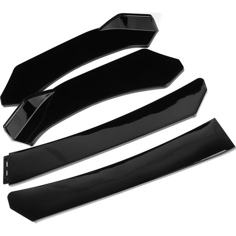 Kit de carrosserie universel 4 pièces comprenant un séparateur de pare-chocs avant, un diffuseur inférieur et un aileron. (1/5)
