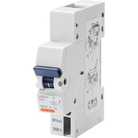 DECLENCHEUR MA TENSION MN ID IS 24V AC/DC GEWISS GWD6020