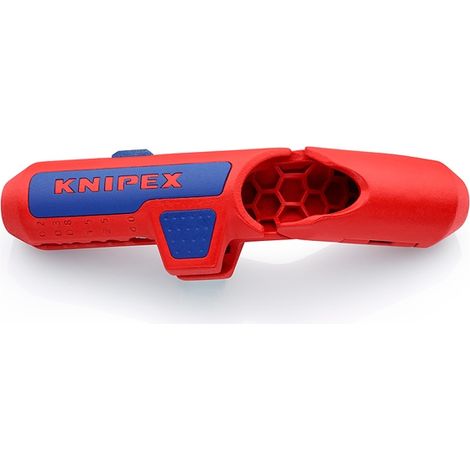 Knipex – Pince à dénuder 169501SB – Capacité de dénudage 8 à 13 mm – Plastique renforcé léger 74 g – Grip ergonomique pour usage professionnel