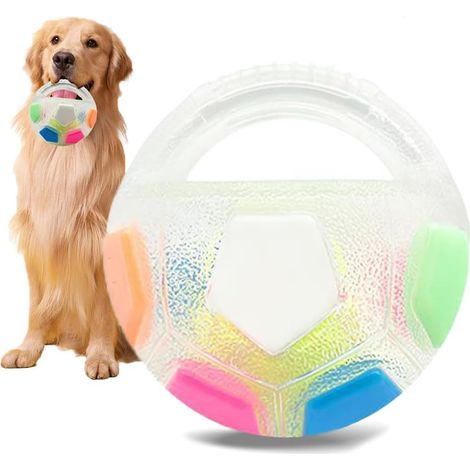 Balle Interactive pour Chien Ø13cm, Jouet à Lancer avec Couineur, Balle Flottante Résistante pour Chiens Moyens et Grands (1/5)