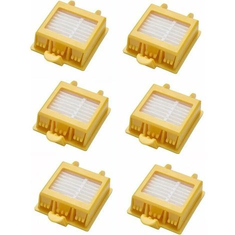 Kit de 6 filtros de recambio para aspiradores iRobot Roomba series 700, 760, 770, 780, 790 y 700. (1/4)