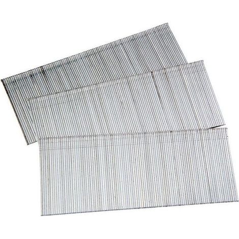 clavo brad. acero fino. en tira lineal. zincado. para clavadora neumática. pack de 5 millares largo 38mm caja 5 millares