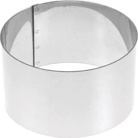 MOLDE COCINA REDONDO INOXIDABLE 8x4 CM