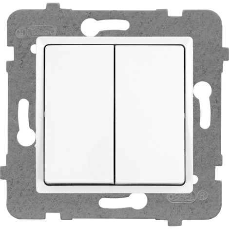 Conector doble blanco rosa - E+PL-58487